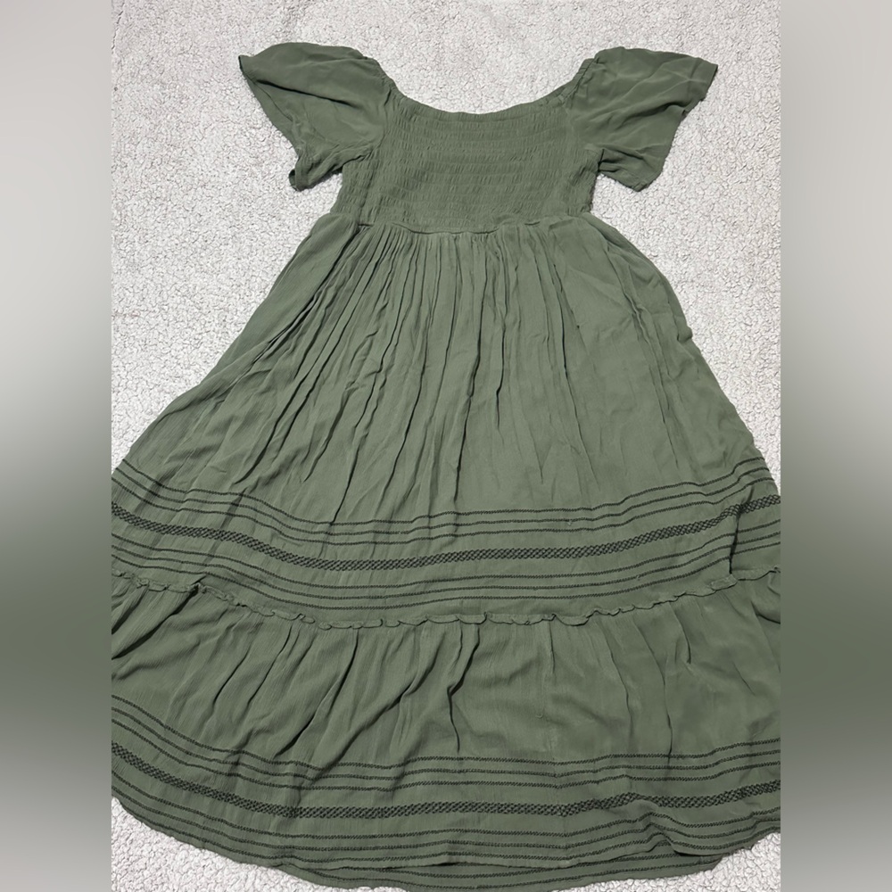 Lane Bryant Olive Green Dress